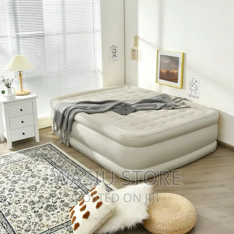 Mountain Inflatable Air Mattress With Built-in Ac Pump Bed