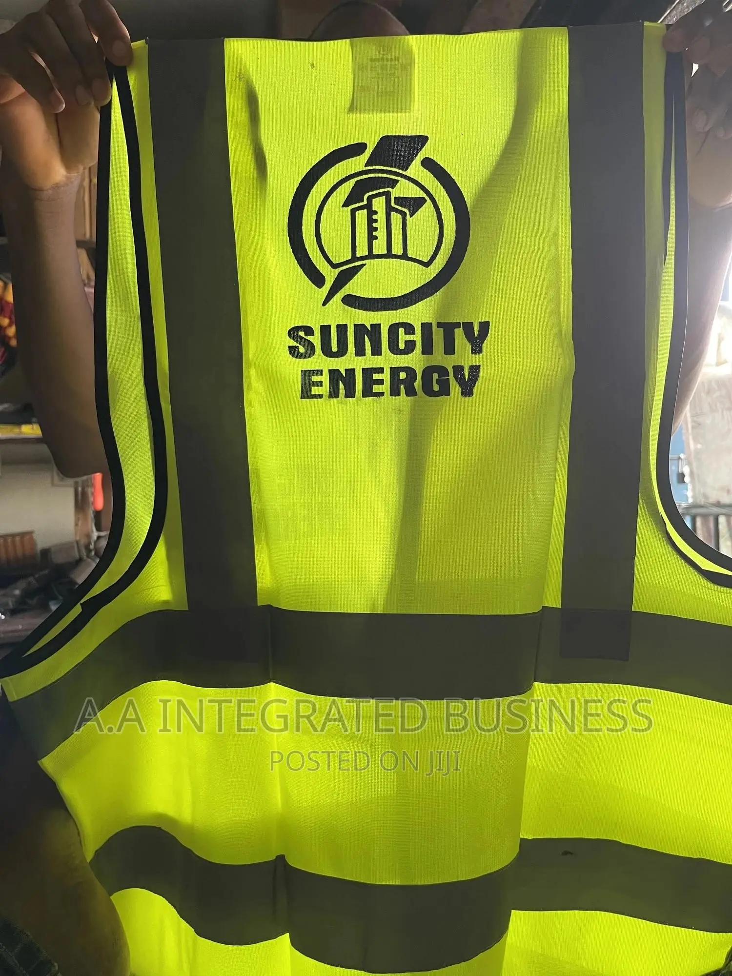 Reflective Jacket With Front And Back Printing