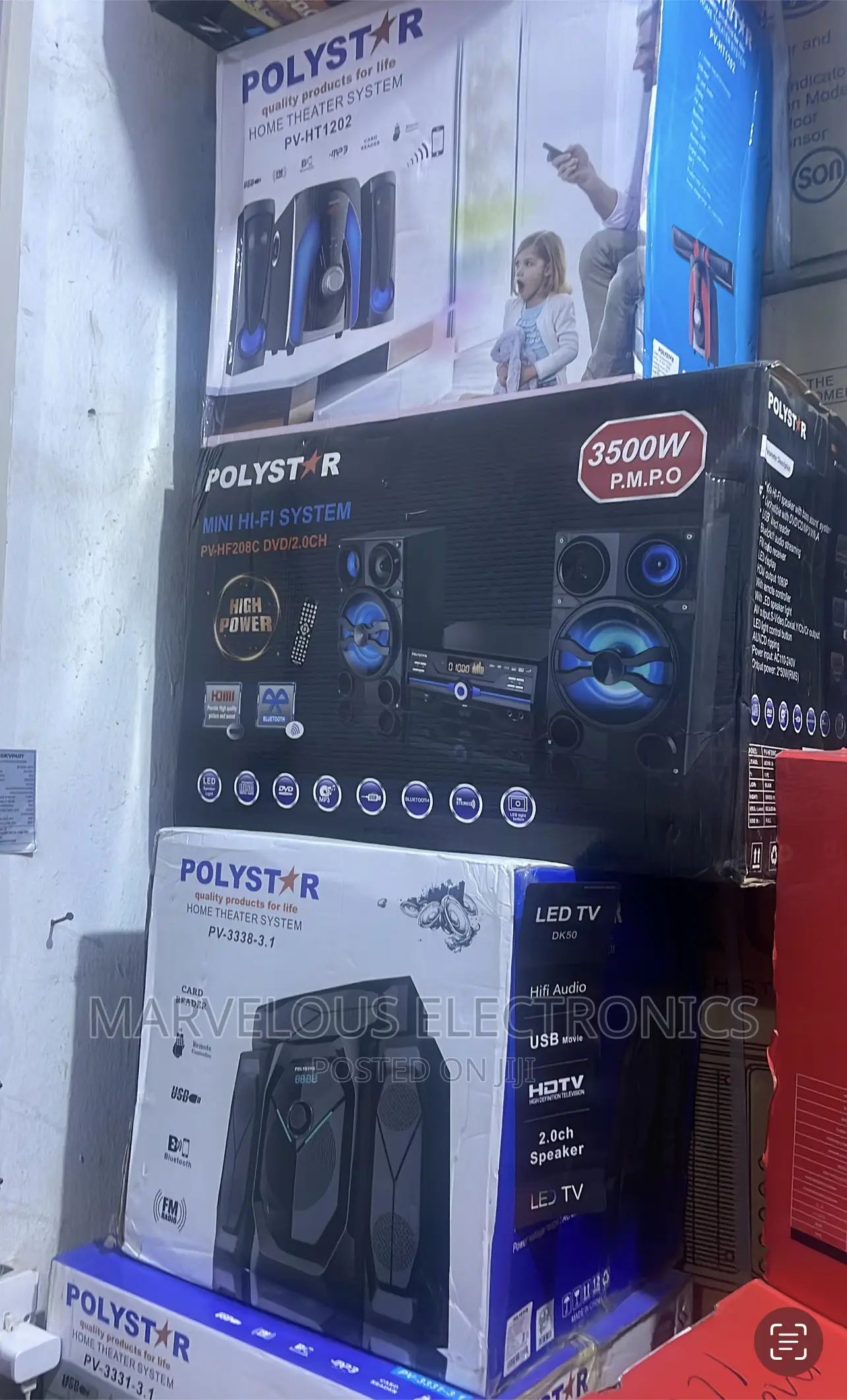Brand New Polystar Sound System With Dual Bluetooth