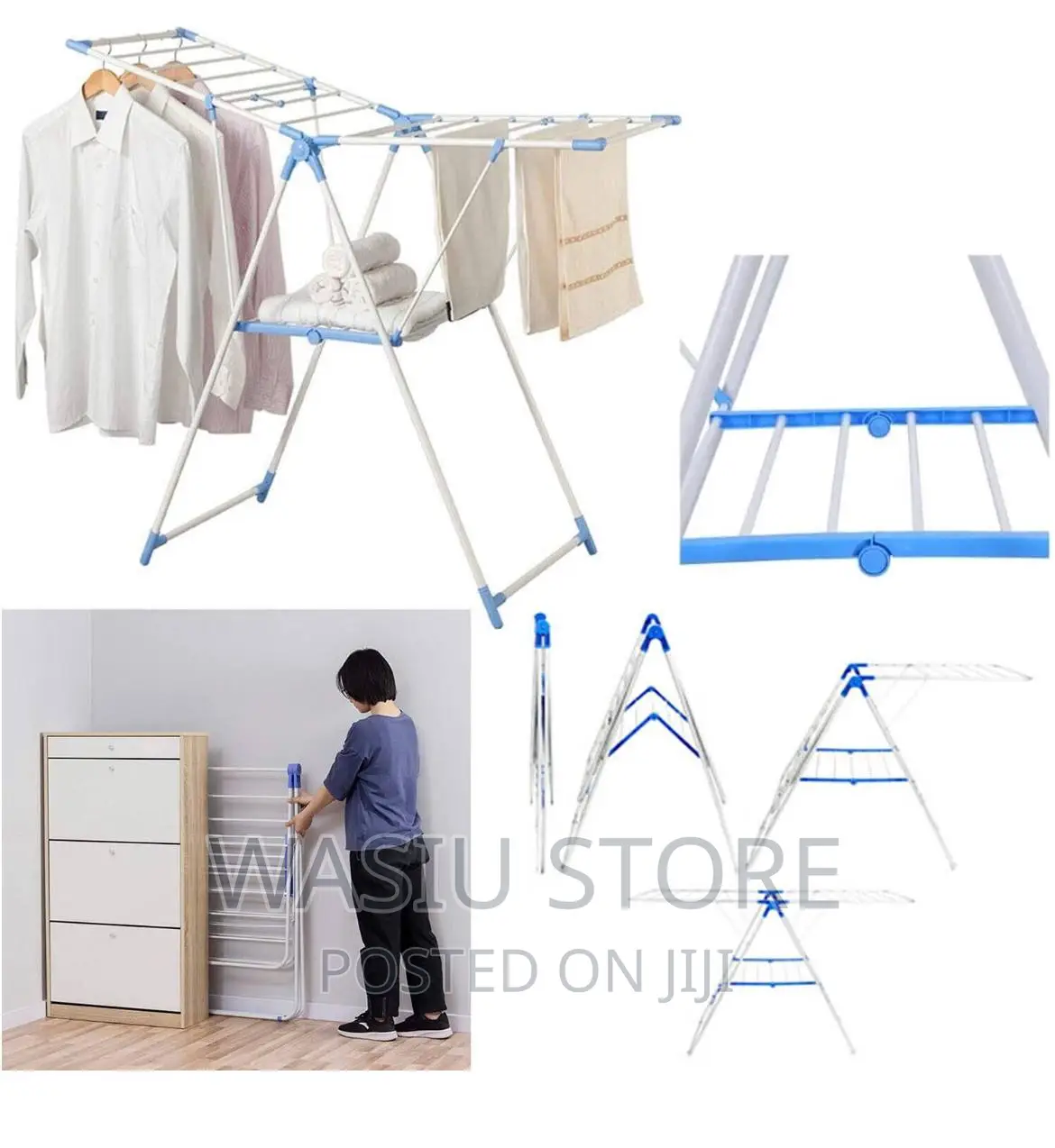 Foldable Clothes Drying Hanger
