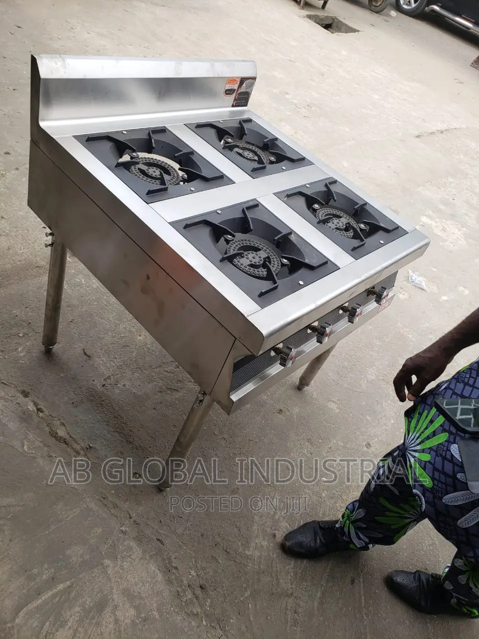 Four (4) Burner Industrial Cooker Without Oven