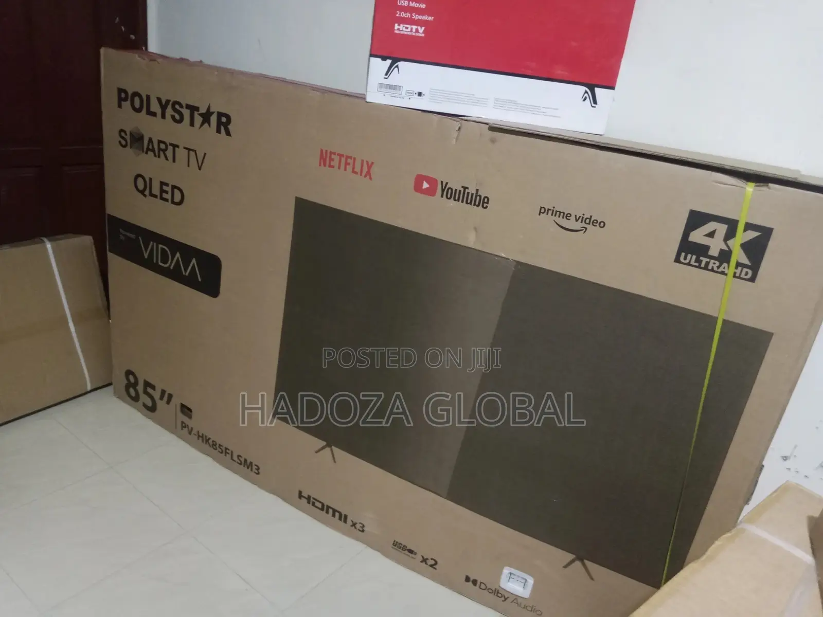 Polystar 85" Qled Smart TV With Prime Video