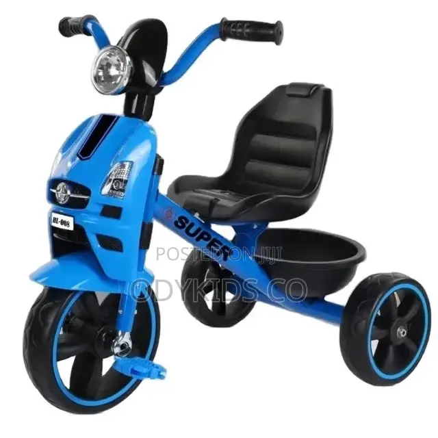 Safety Kids Bike Tricycle 3 Wheel High Steel Baby Bicycle