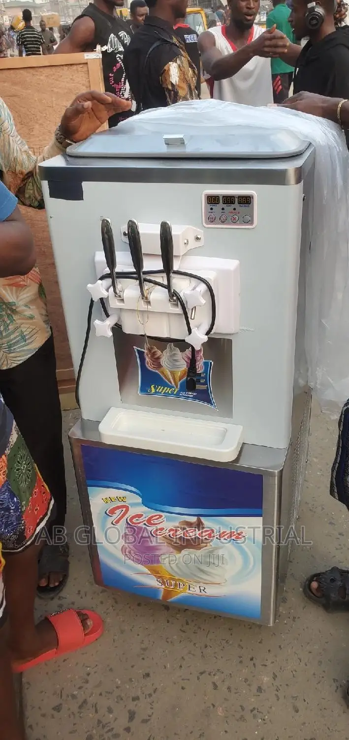 Standing Stainless Ice Cream Machine