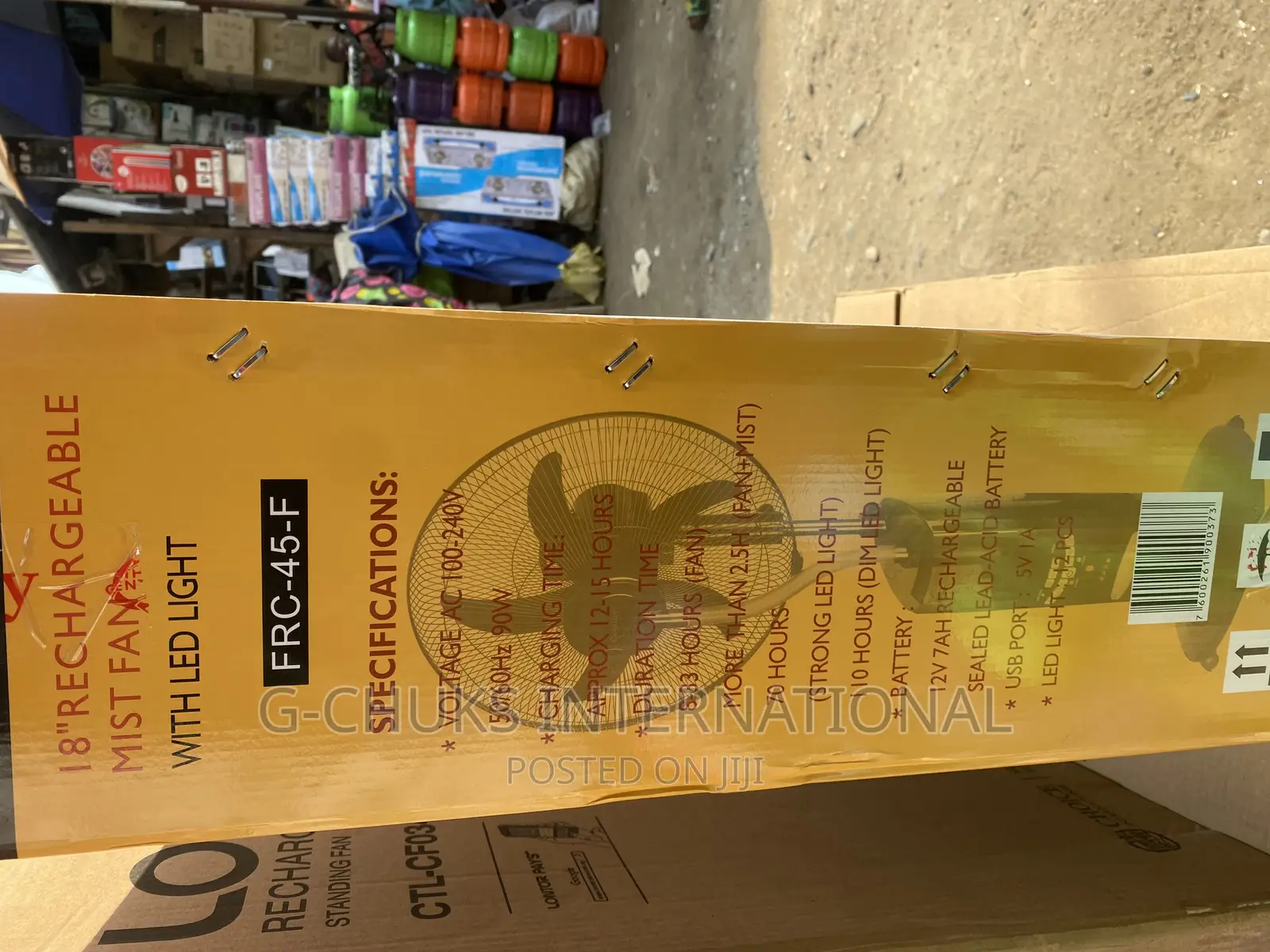 Century Rechargeable Mist Fan - 18 Inches