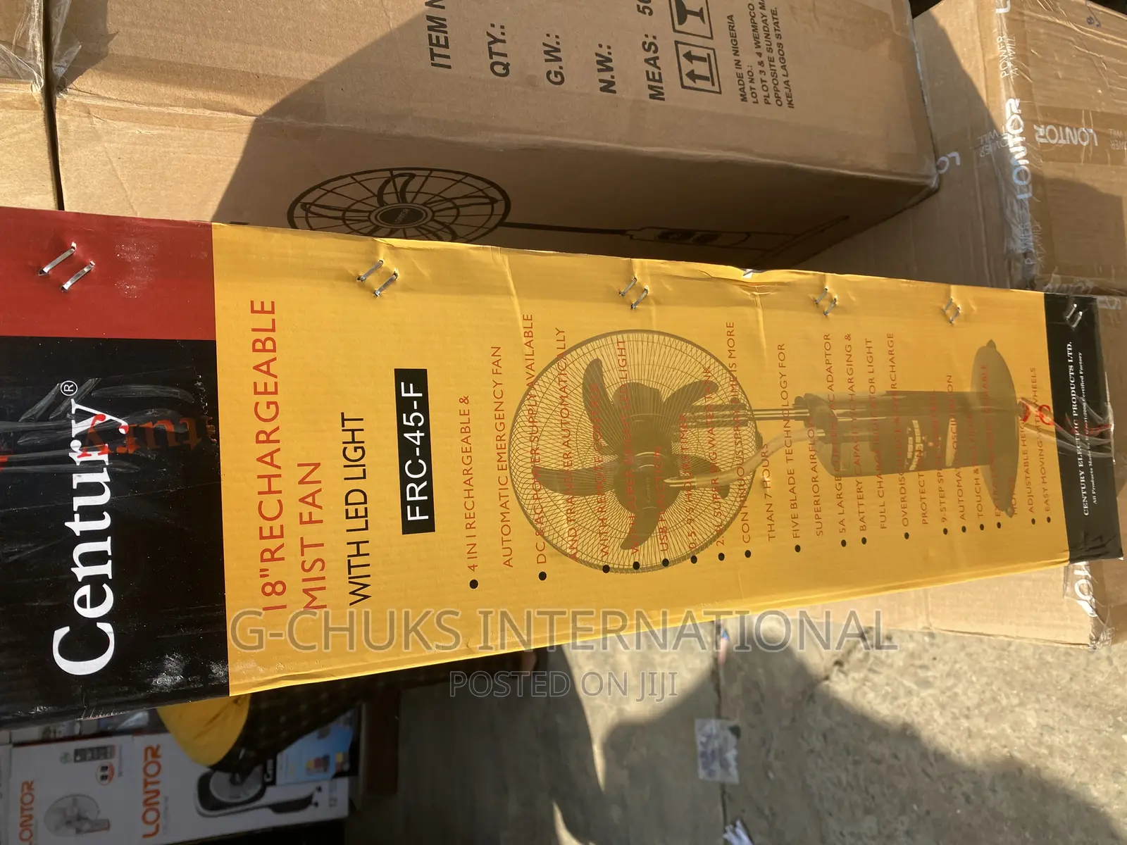 Century Rechargeable Mist Fan - 18 Inches