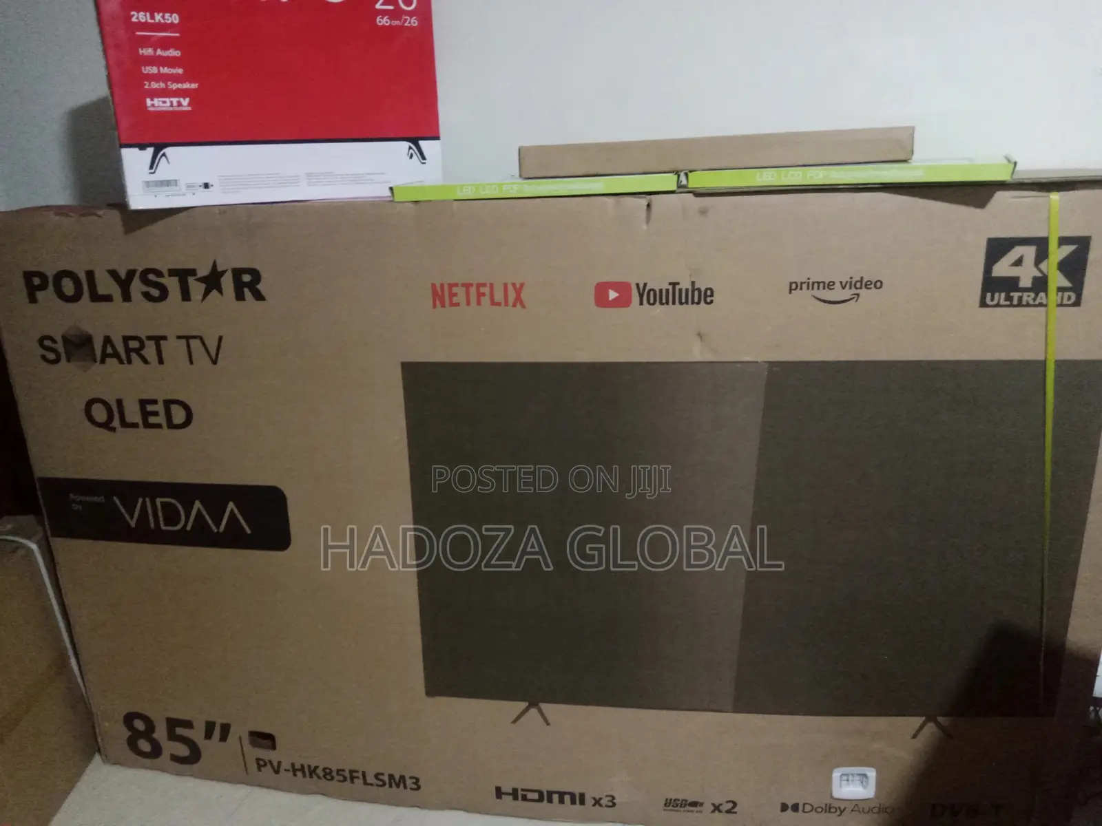 Polystar 85 Inches Qled Smart Tv, Powered by Vidaa