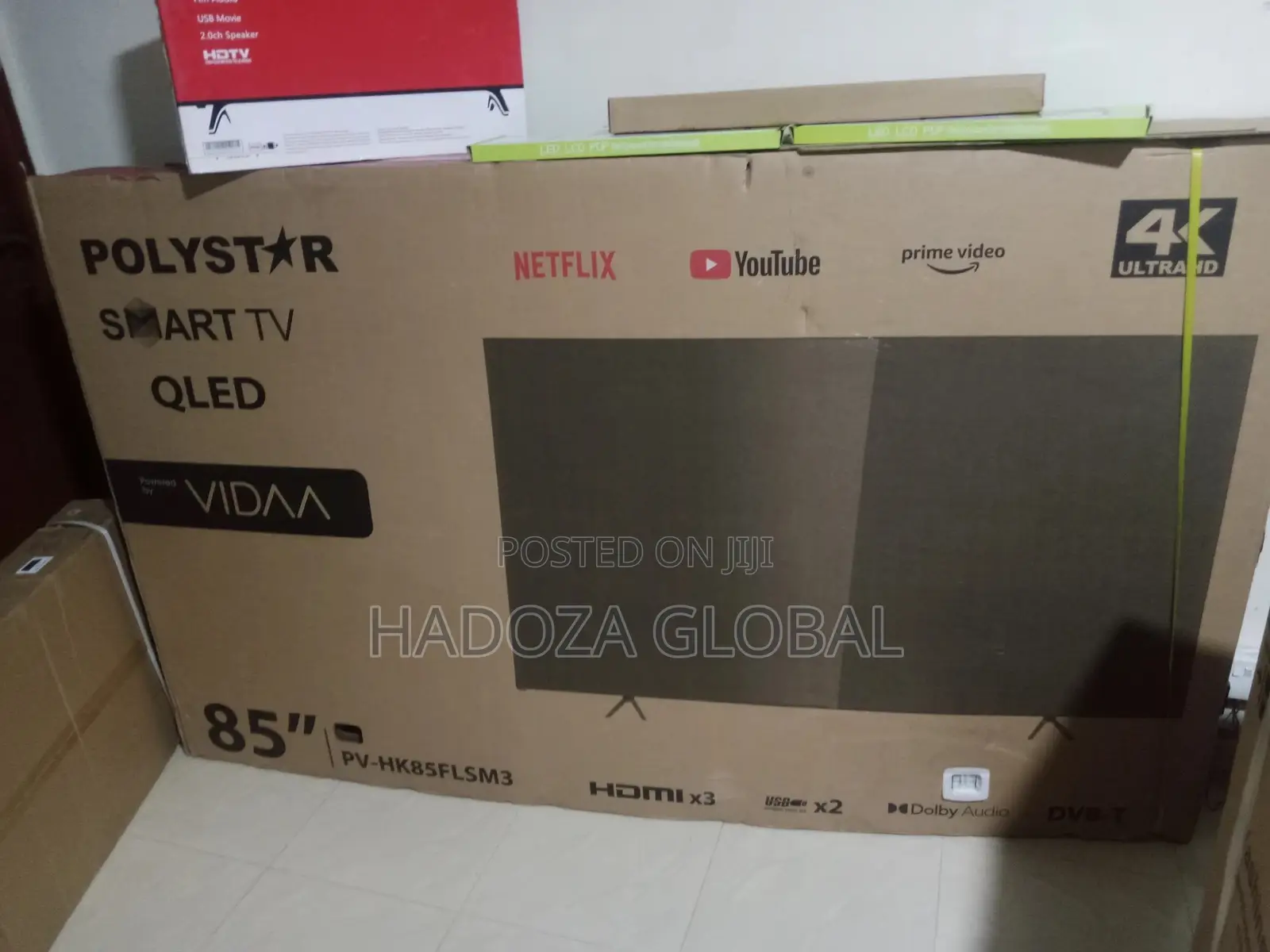 Polystar 85 Inches Qled Smart Tv, Ultra HD
