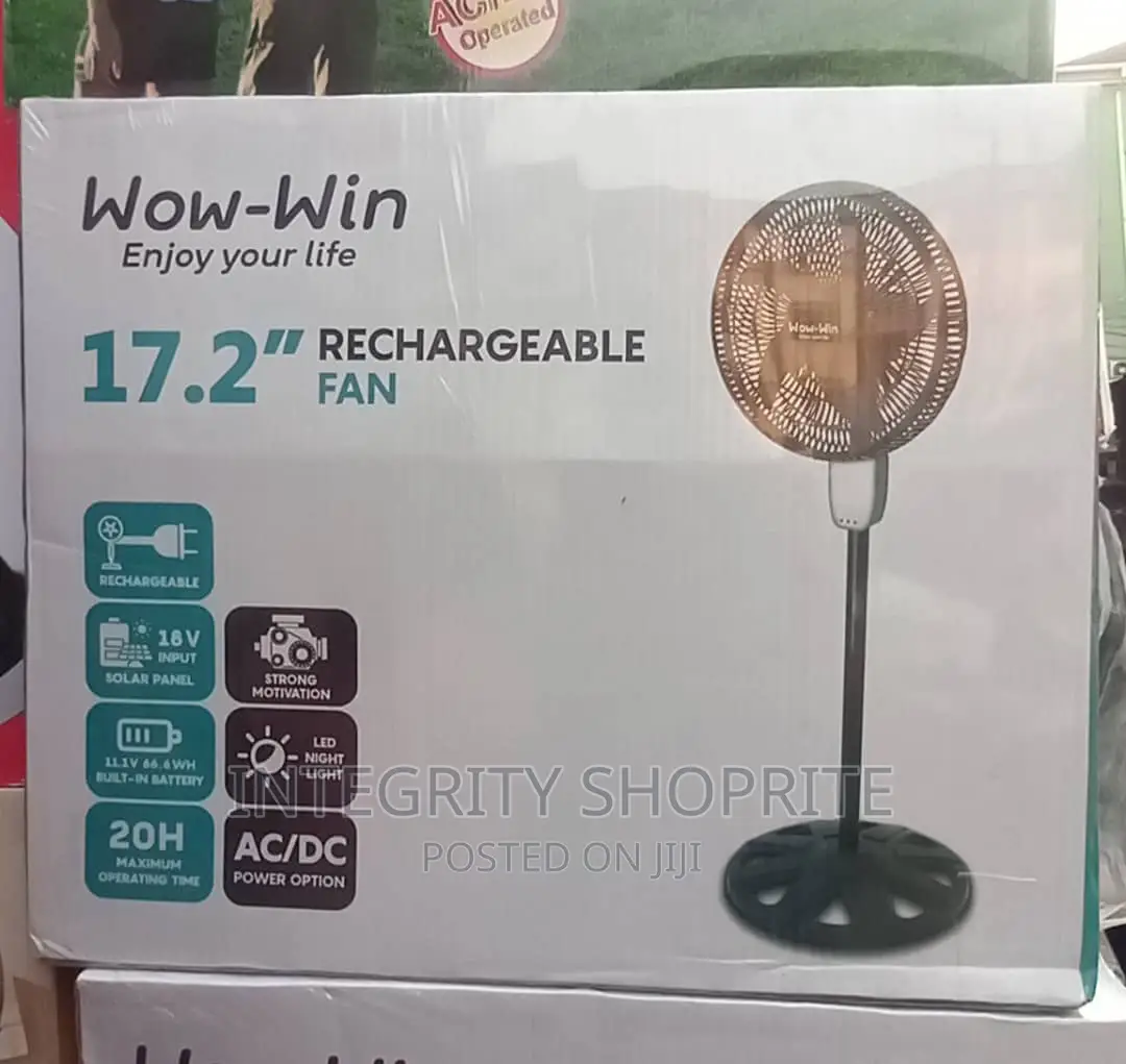 Wow Wow-Win 17.2 Inch Rechargeable Powerful Standing Fan