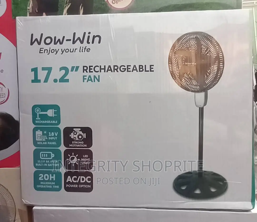 Wow Wow-Win 17.2 Inch Rechargeable Powerful Standing Fan