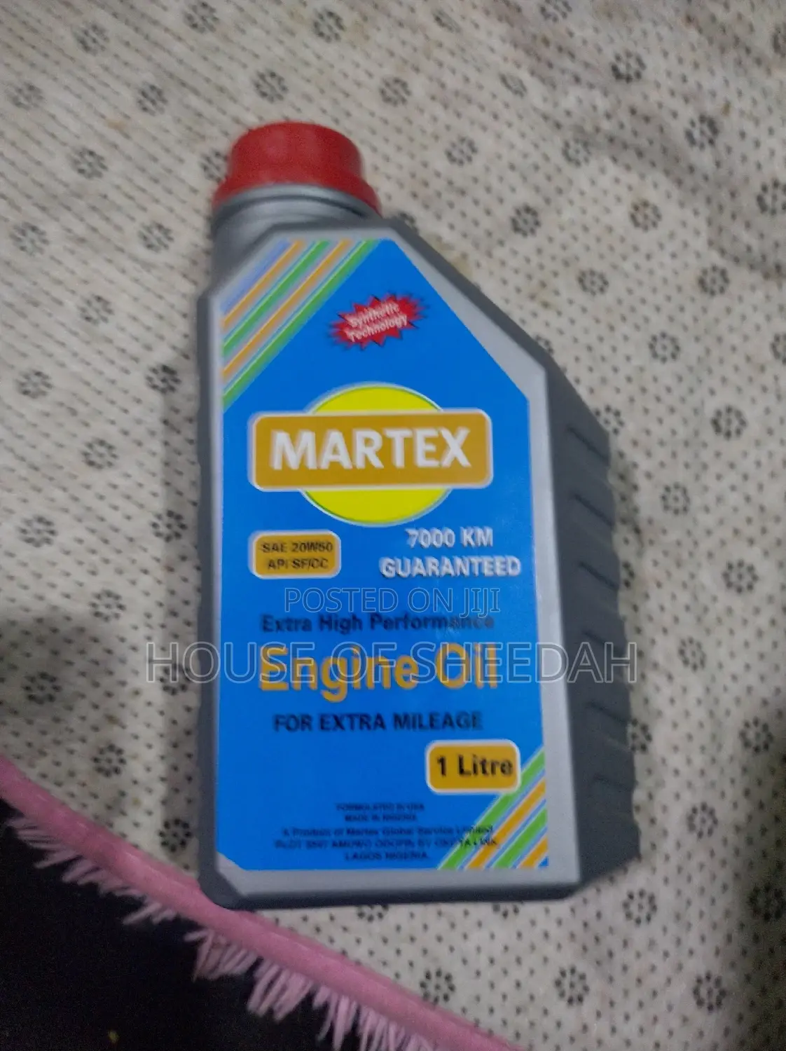 Martex Engine Oil, Sae 20W 50, Api Sf CC (1 Litre)