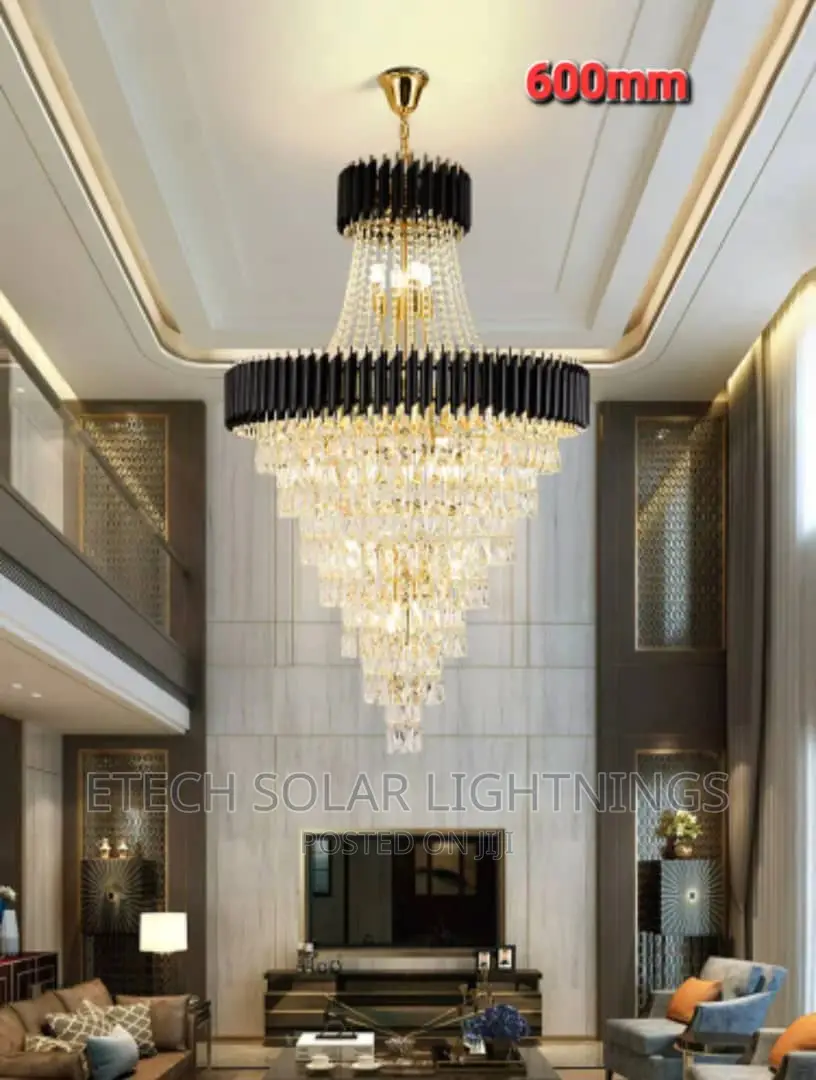 600 Mm 2 Steps Duplex, Sitting Room Chandelier Light