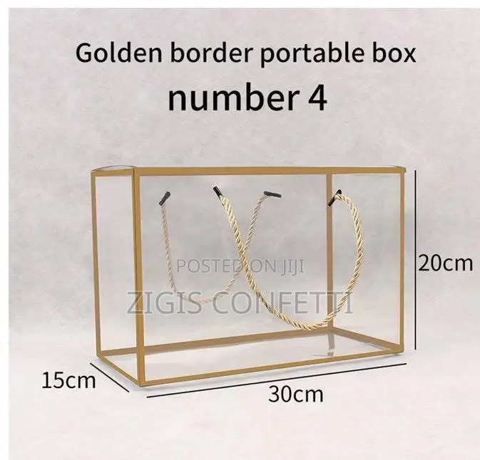 Portable Transparent Gift Box for Candy and Party Favors"