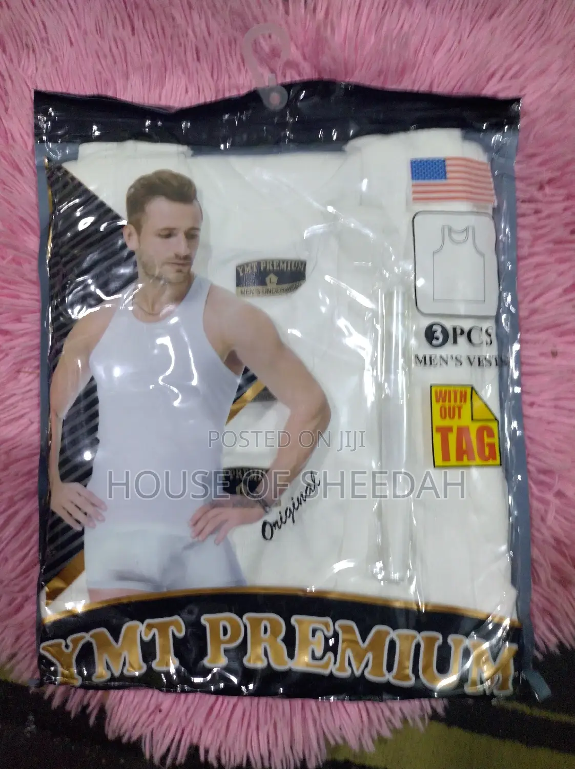 3pcs Original Cotton Singlets for Men: White