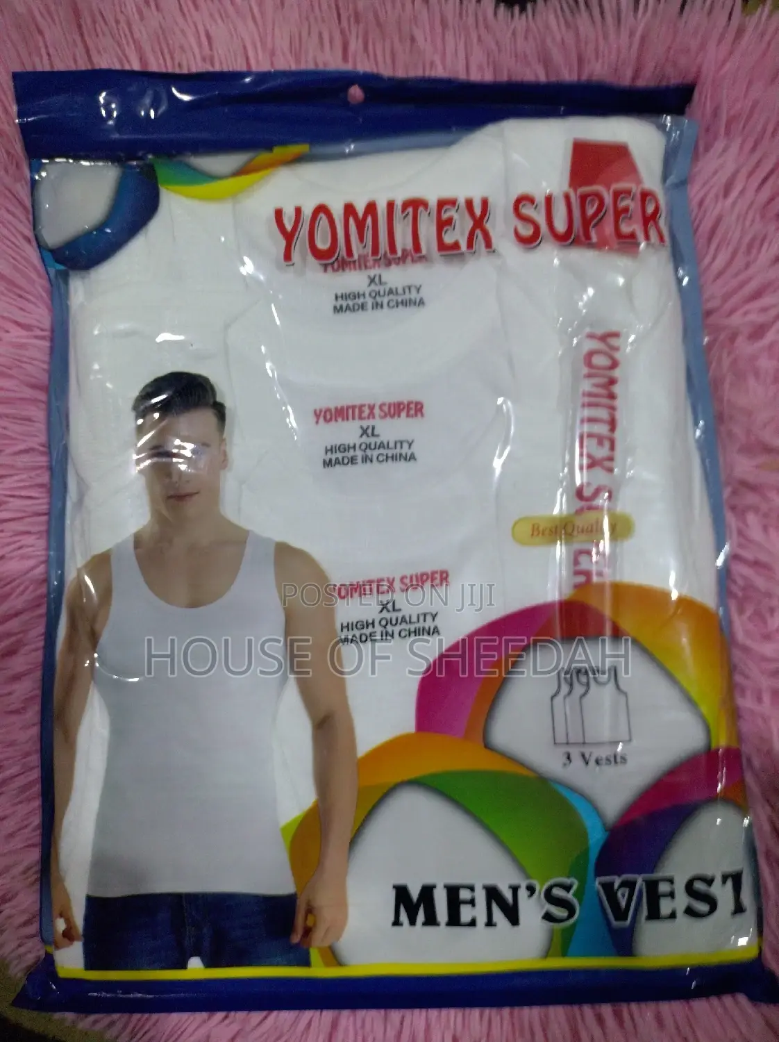 3pcs Original Cotton Singlets for Men: White