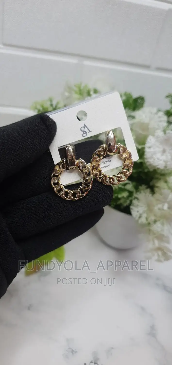 High Quality Cuban Style Korean Earring
