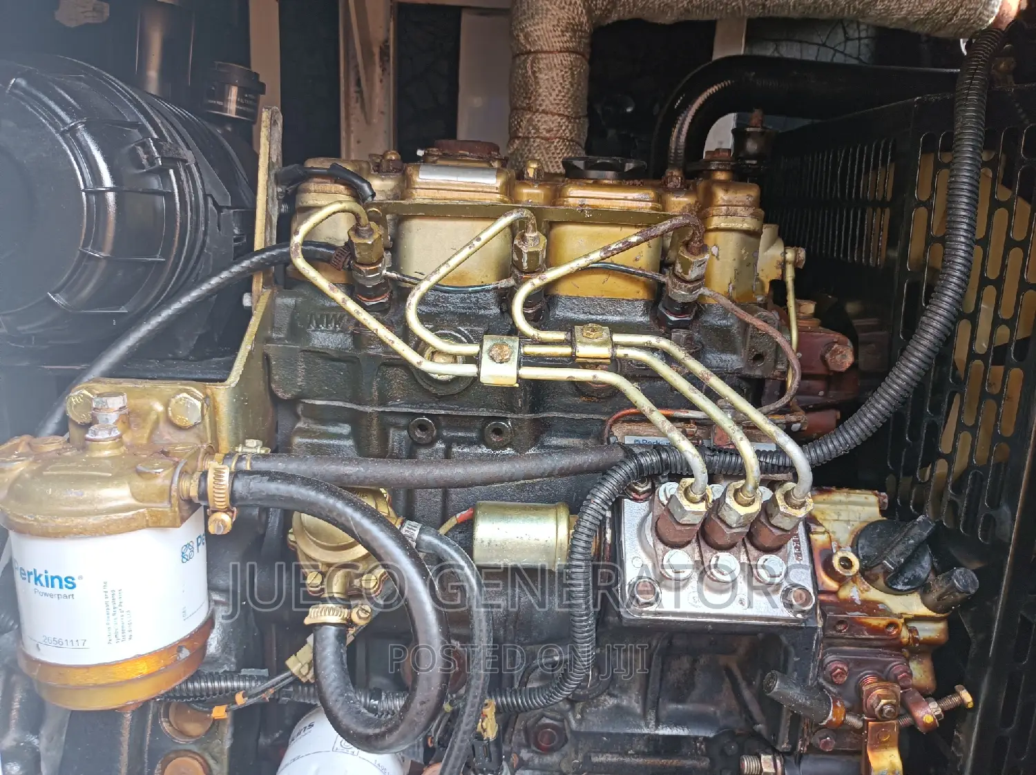 Abandoned 15kva Perkins Mikano Soundproof Generator for Sale