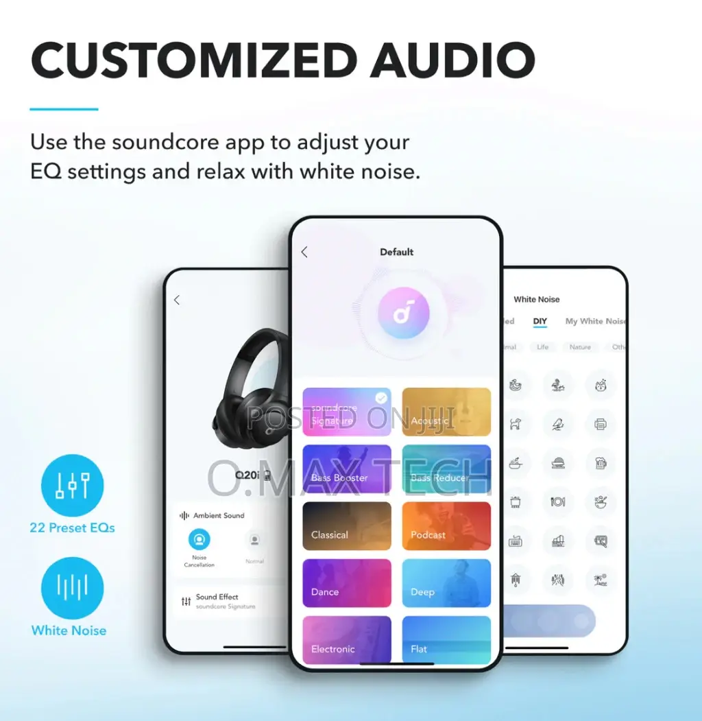 Q20i Hybrid Active Noise Cancelling Headphones