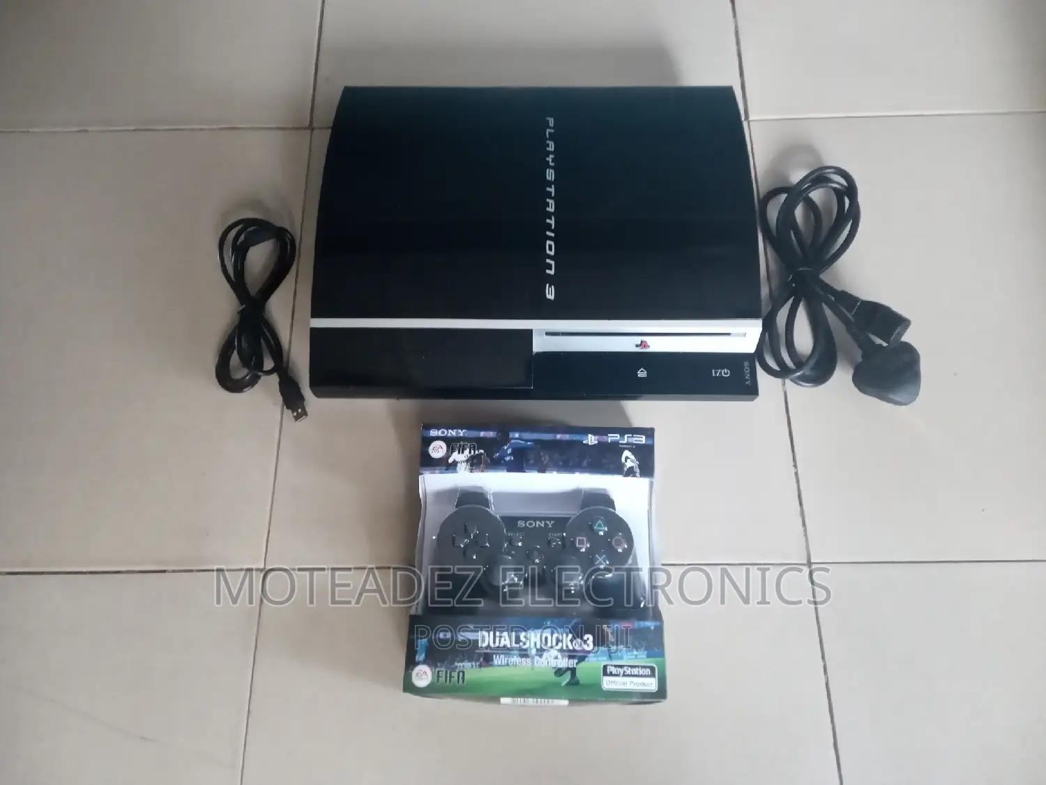 Uk Used Playstation 3 Console With Games, Cables and Pad