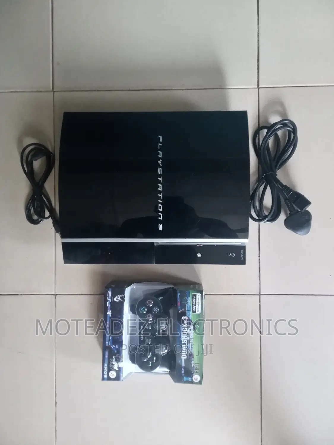Uk Used Sony Ps3 With Games Installed, Pad and Cables