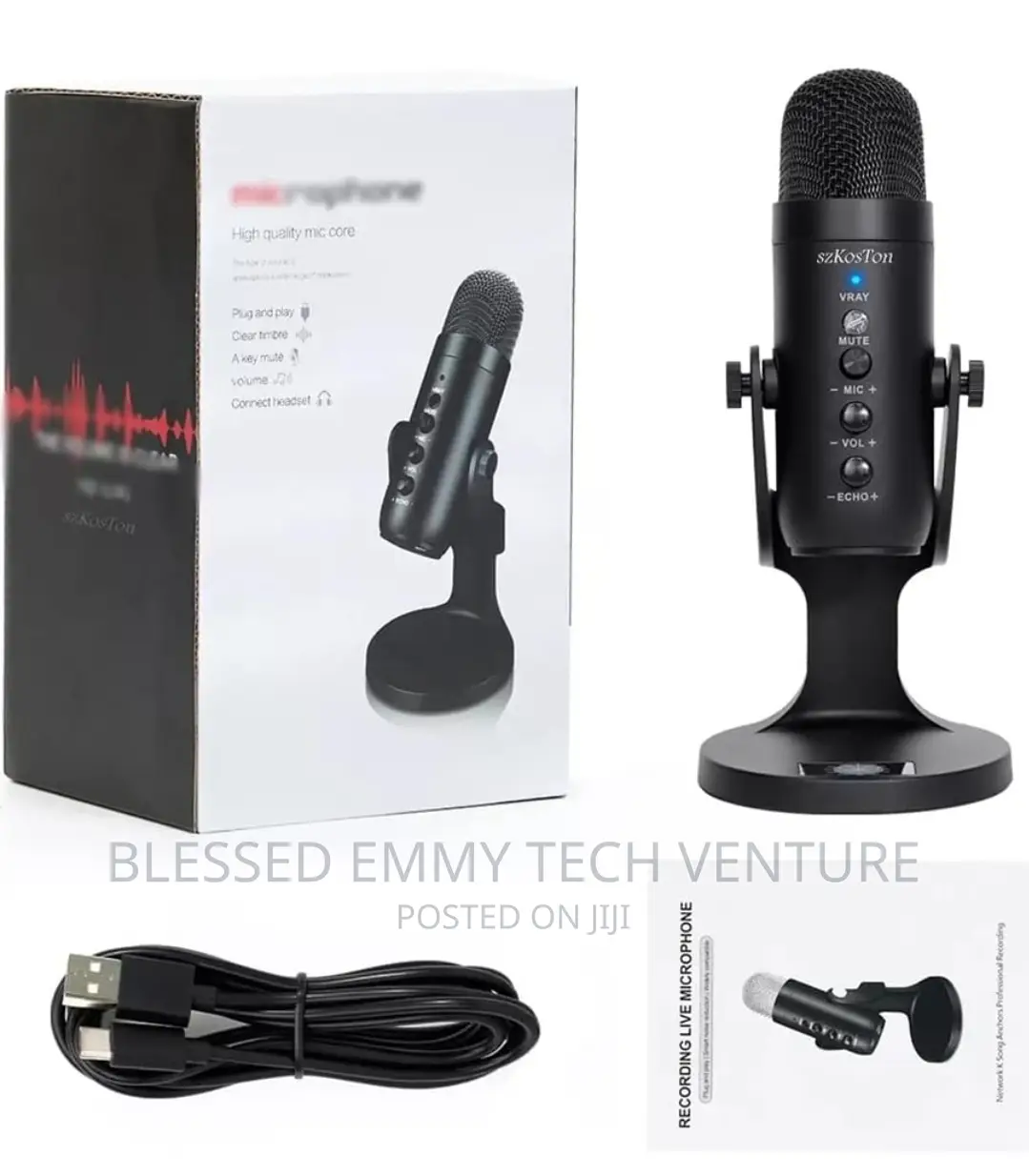 MU900 Condenser Microphone Recording Studio Recording USB