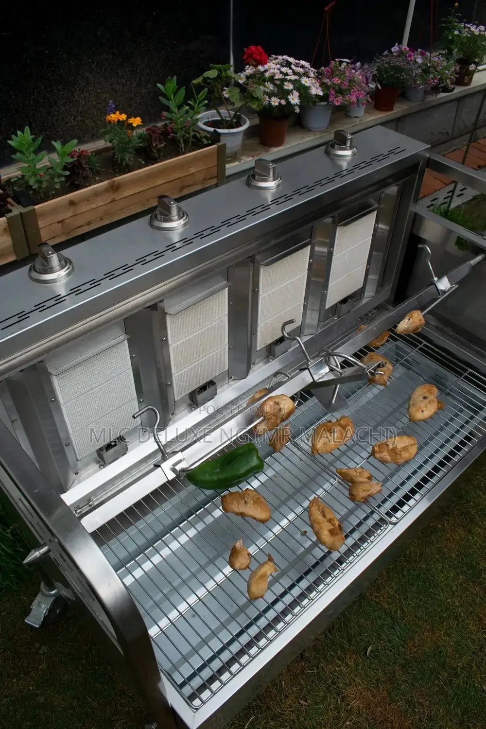 Multi Gas/Charcoal BBQ Grill For Full Lamb,Full Pig Barbecue