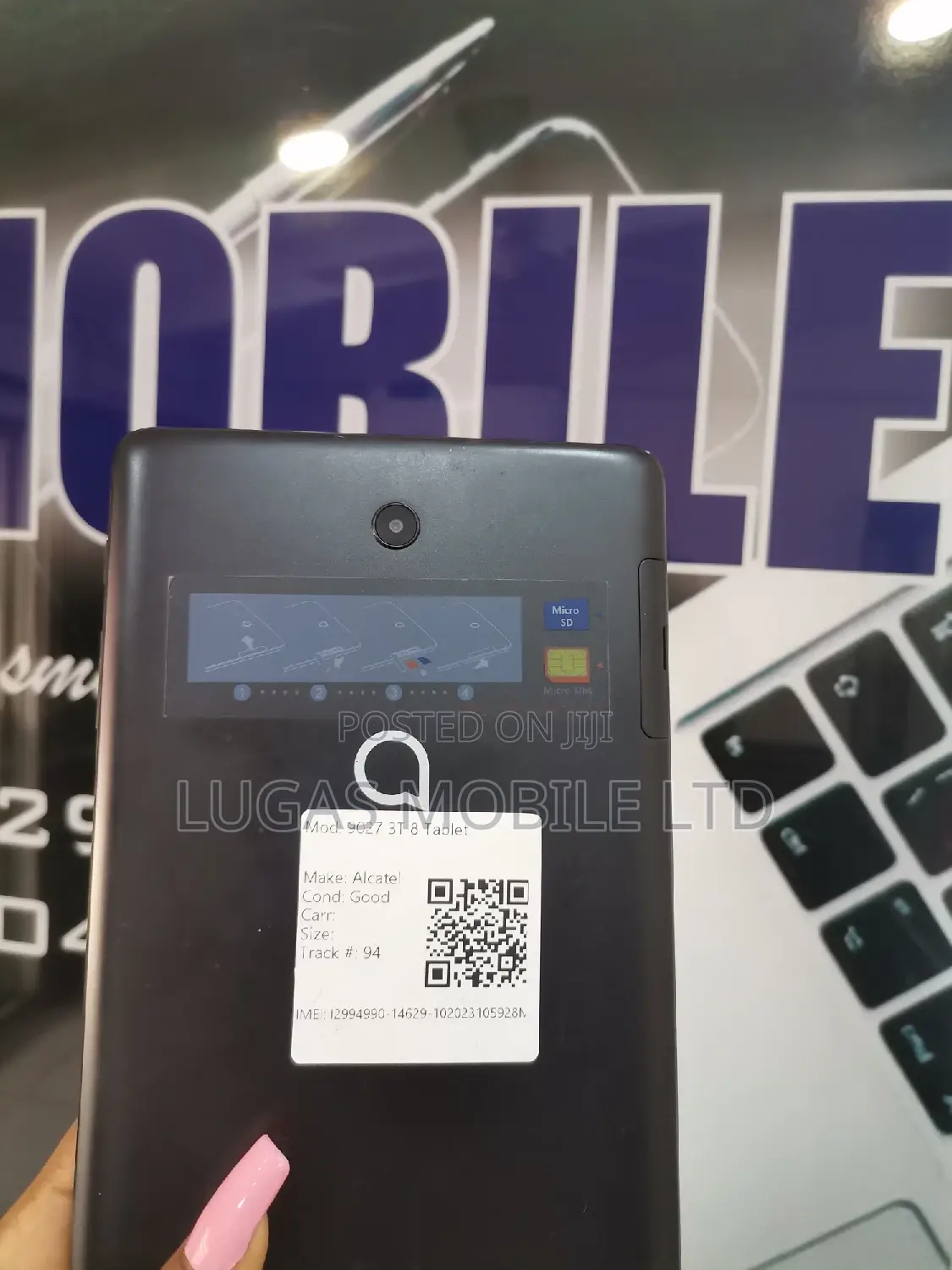 Alcatel 3T 8 16 GB Black