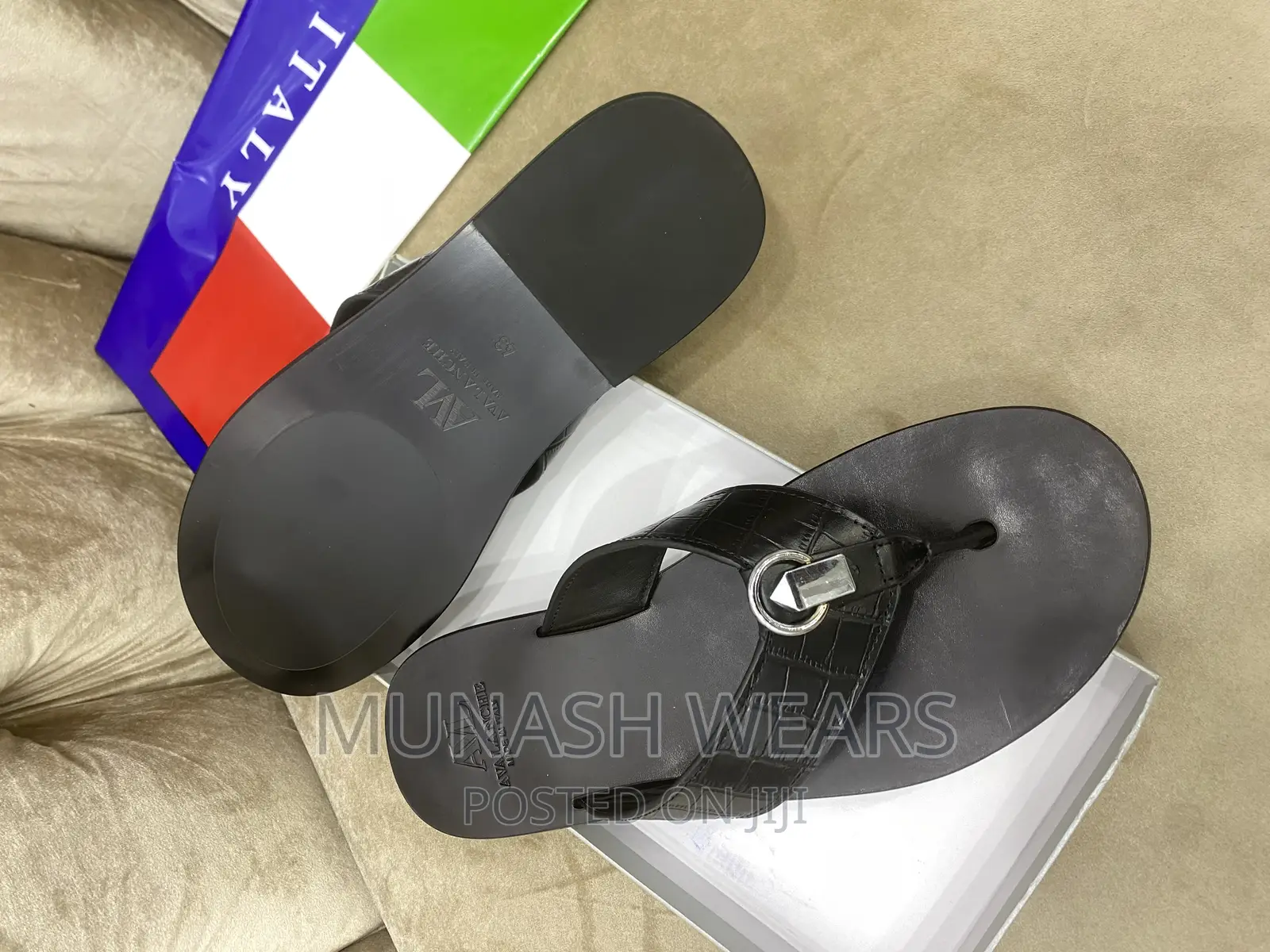 Italian Leather AVL Slipers