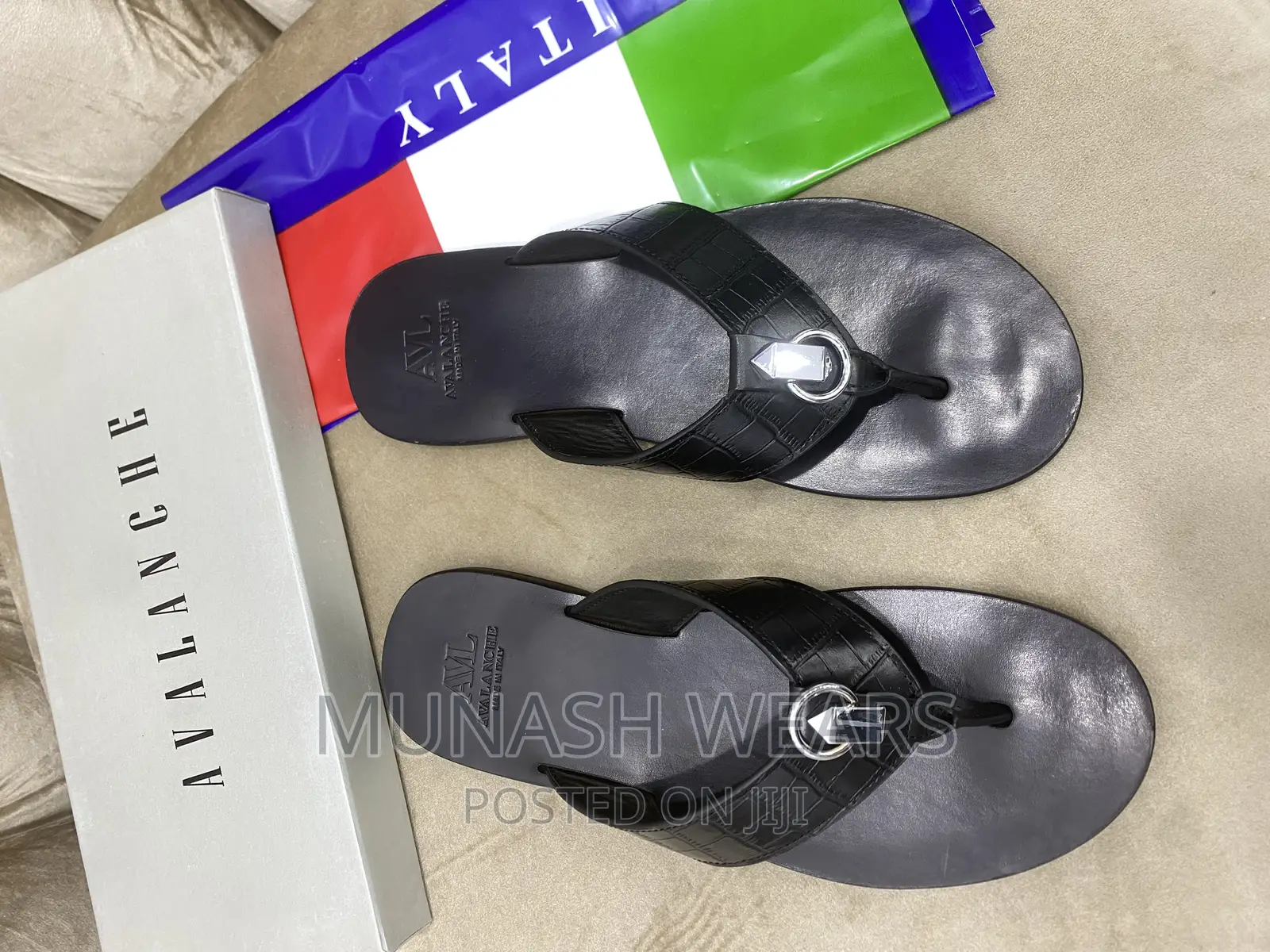 Italian Leather AVL Slipers