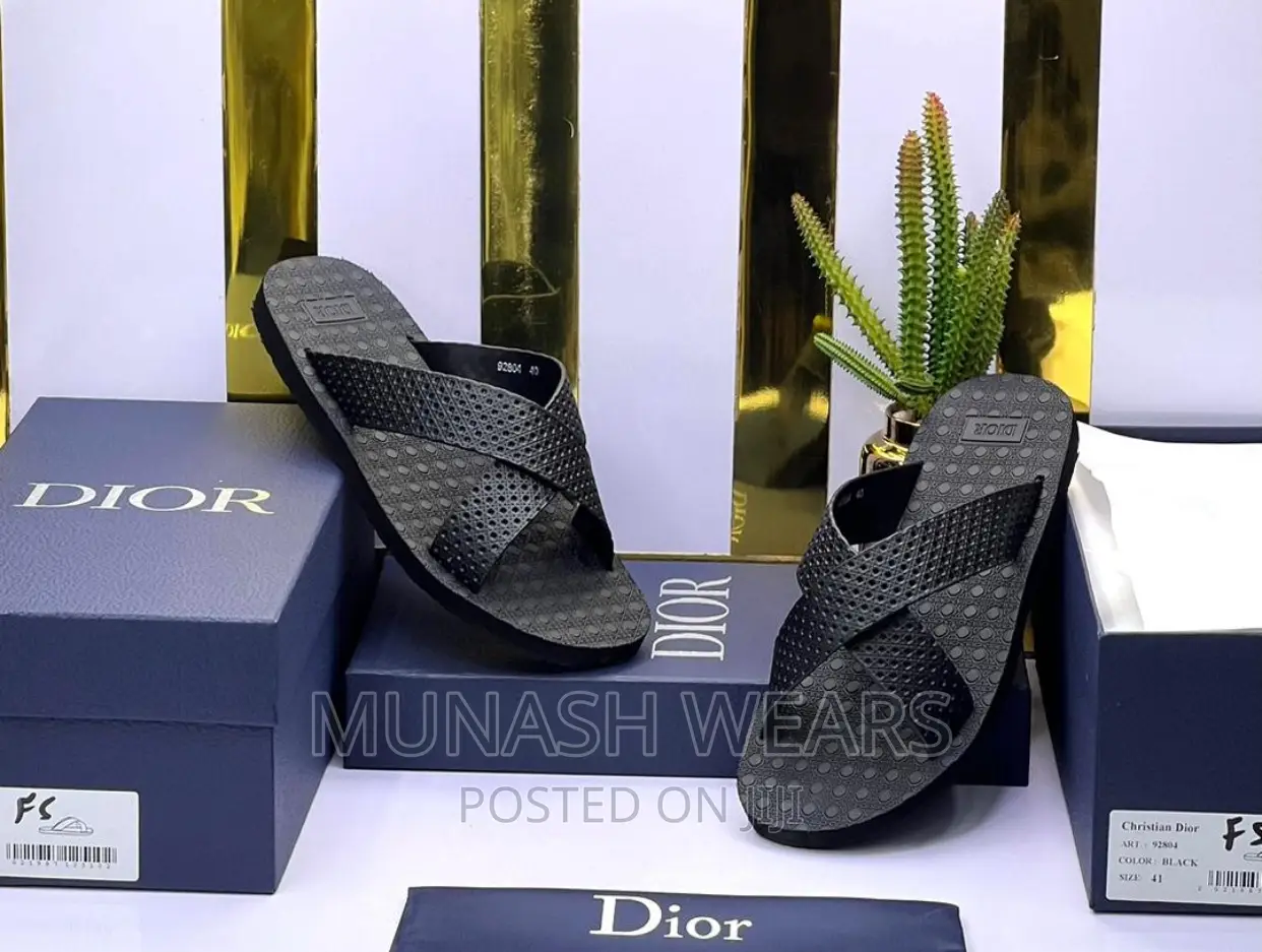 Dior Leather Slipers