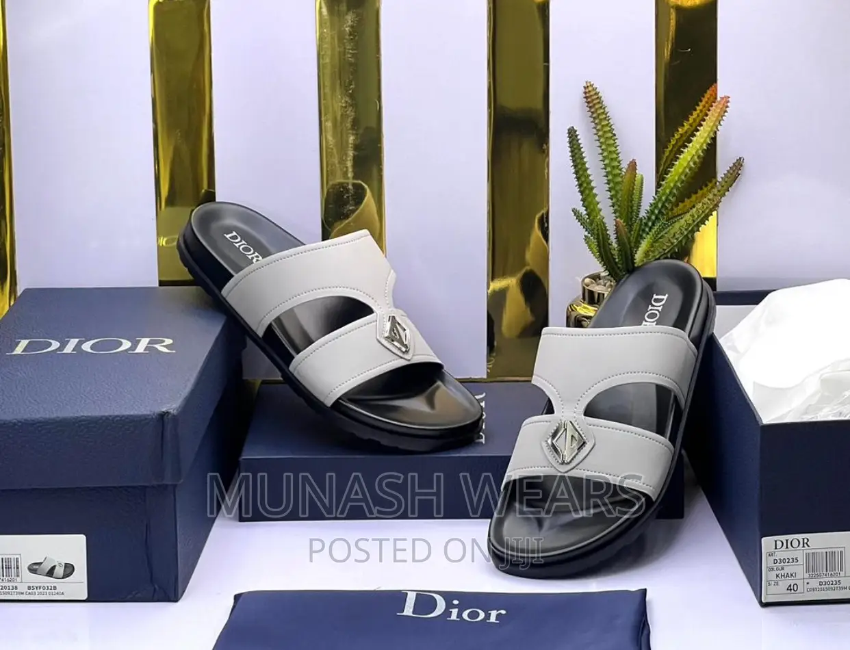 Dior Leather Slipers