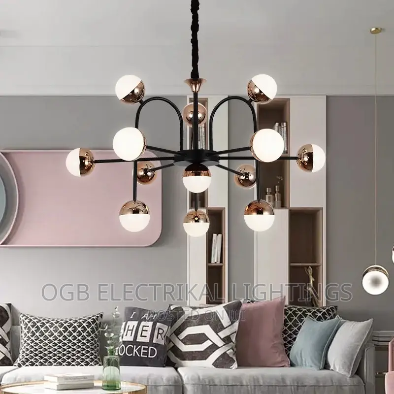 Spider Glass Chandelier
