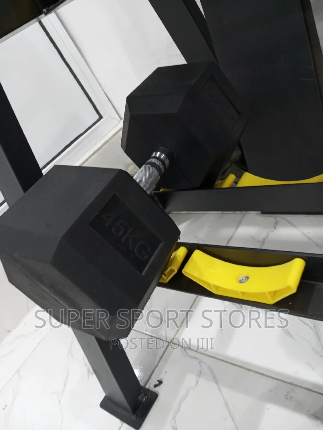 45kg Hexagon Luxury Dumbbells