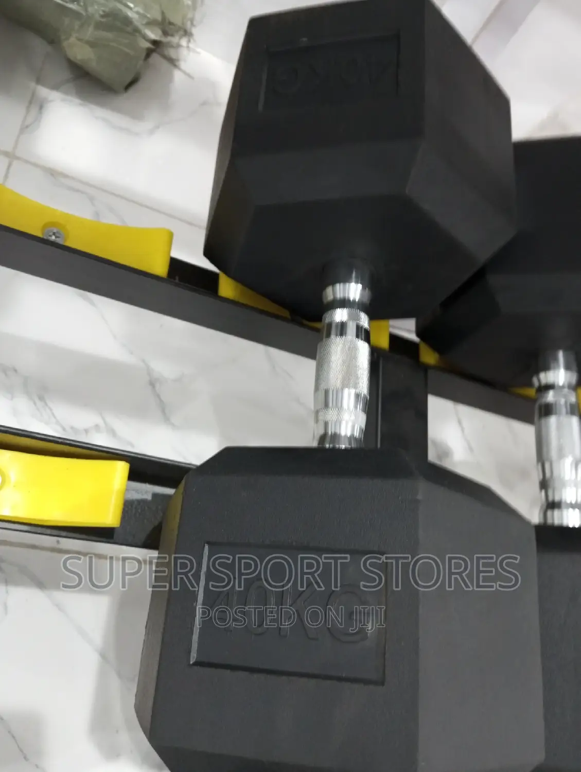45kg Hexagon Luxury Dumbbells