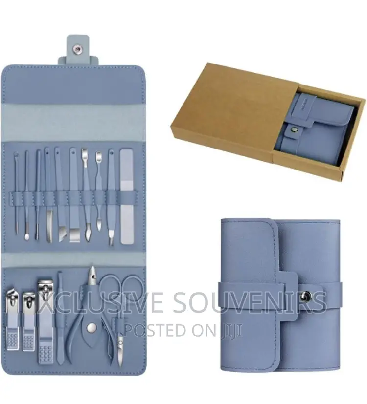 16pcs Stainless Steel Manicure/Pedicure Kit, Nail Care Tools