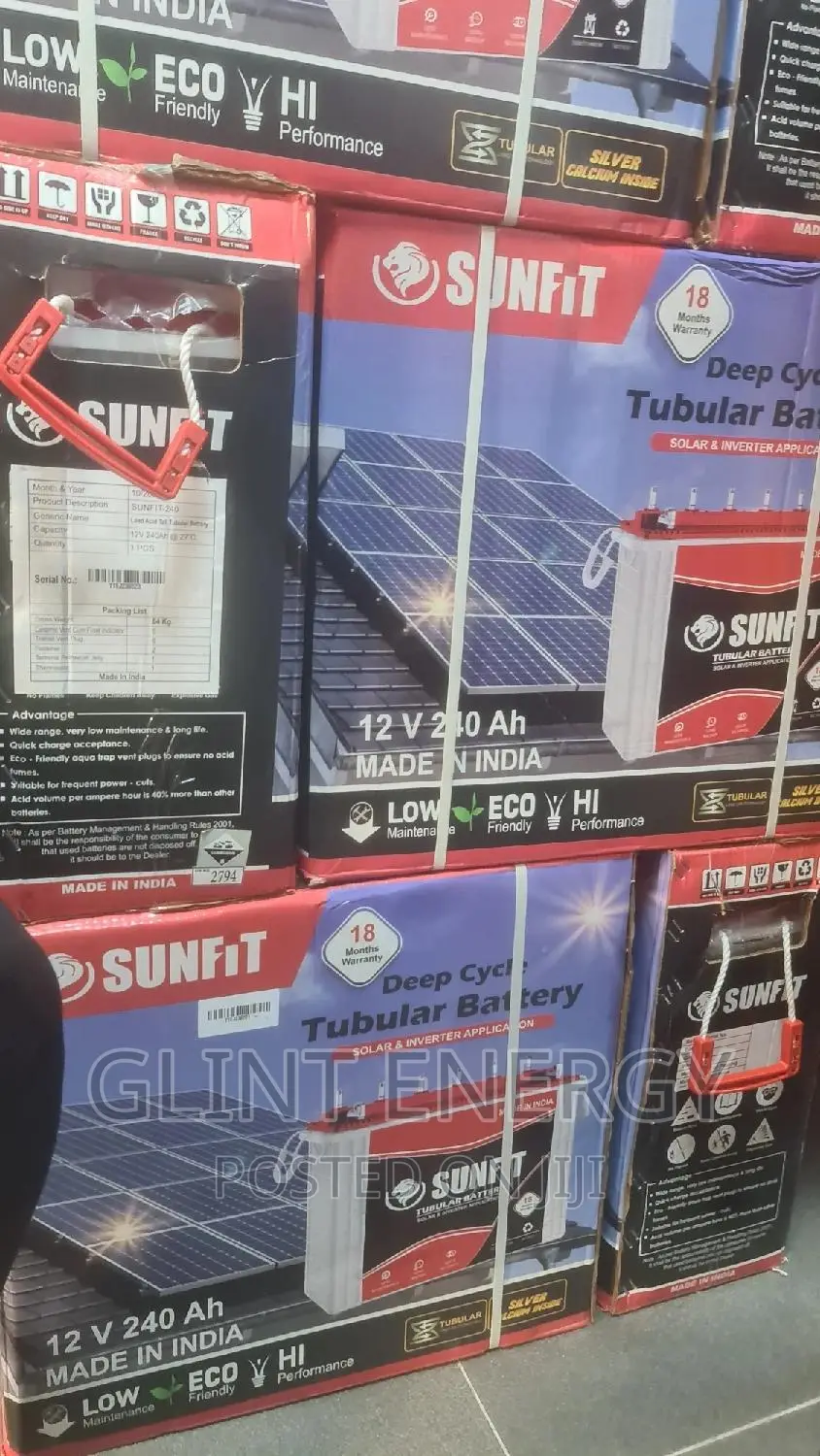 240ah 12v Sunfit Tubular