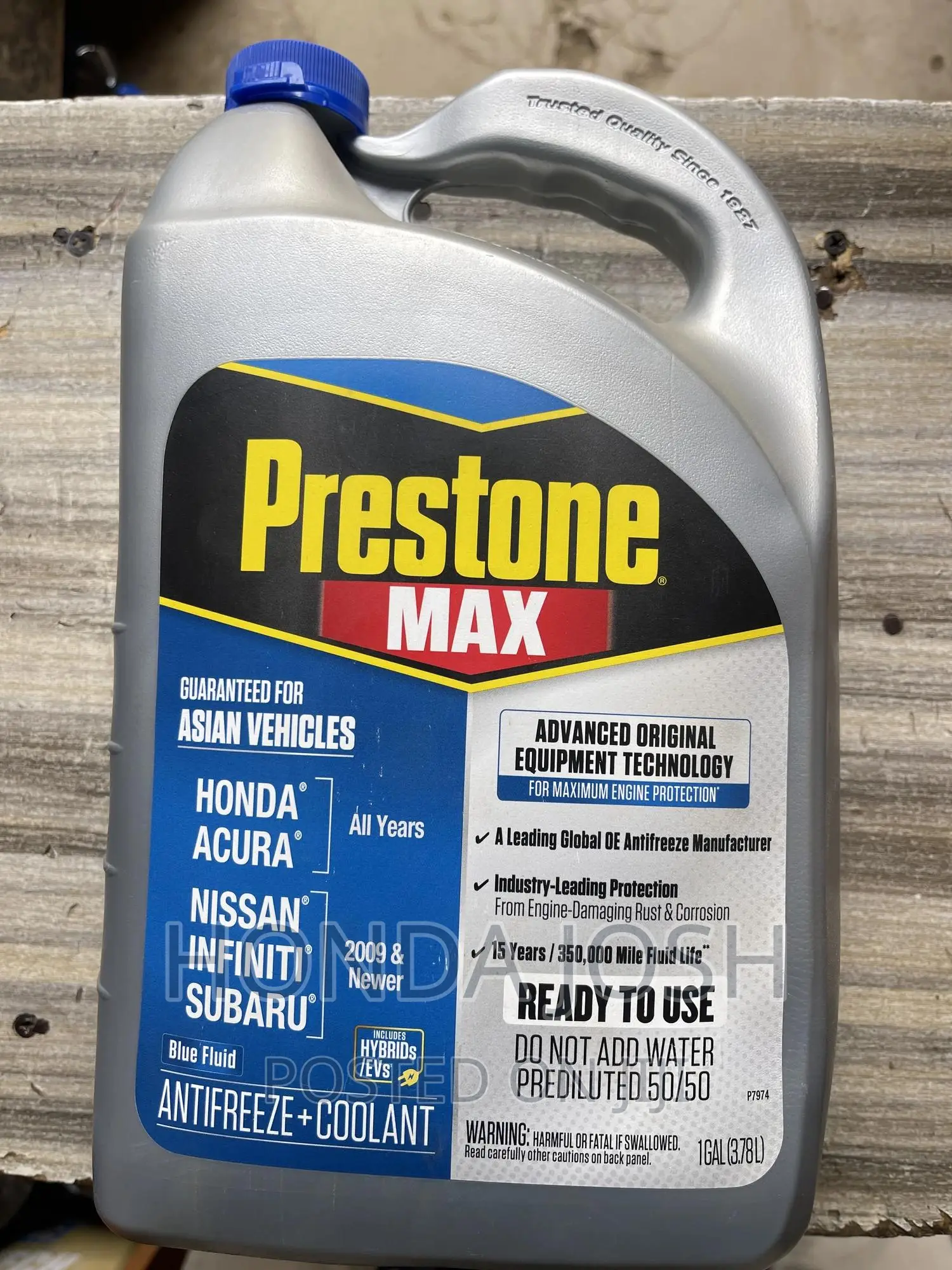 Prestone Max Antifreeze/Coolant(Blue) Honda/Acura Vehicles