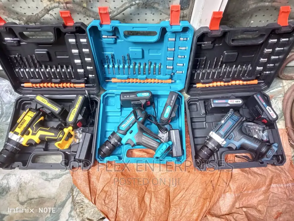 48v 10mm Drill and Screw Machine With Tools