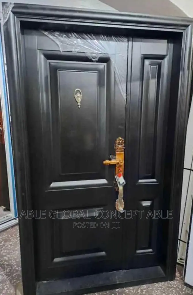 German Dark Brown Look Entrance Door