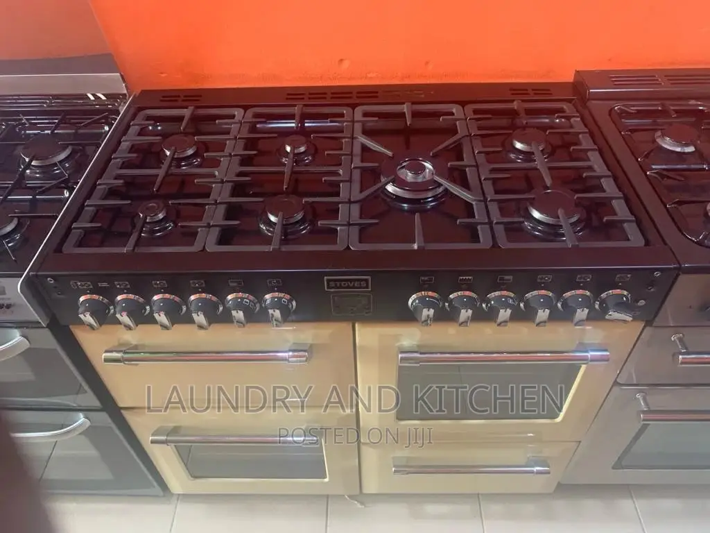 7 Burner Industrial Gas Cooker With Double Oven and Grill