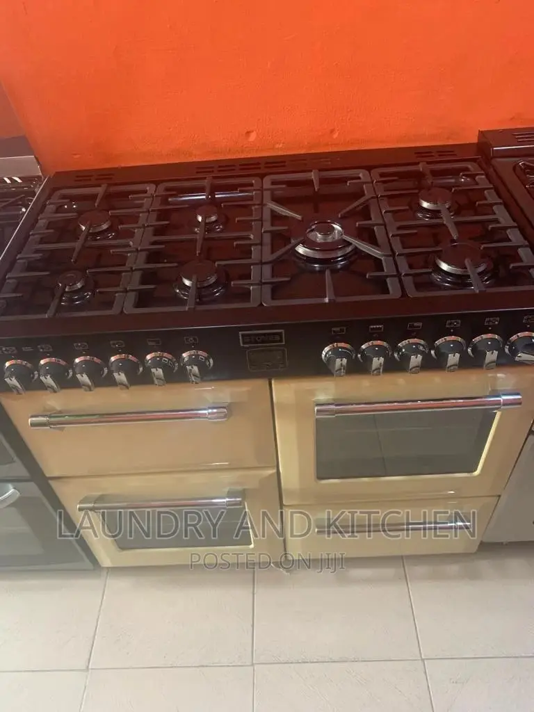 7 Burner Industrial Gas Cooker With Double Oven and Grill