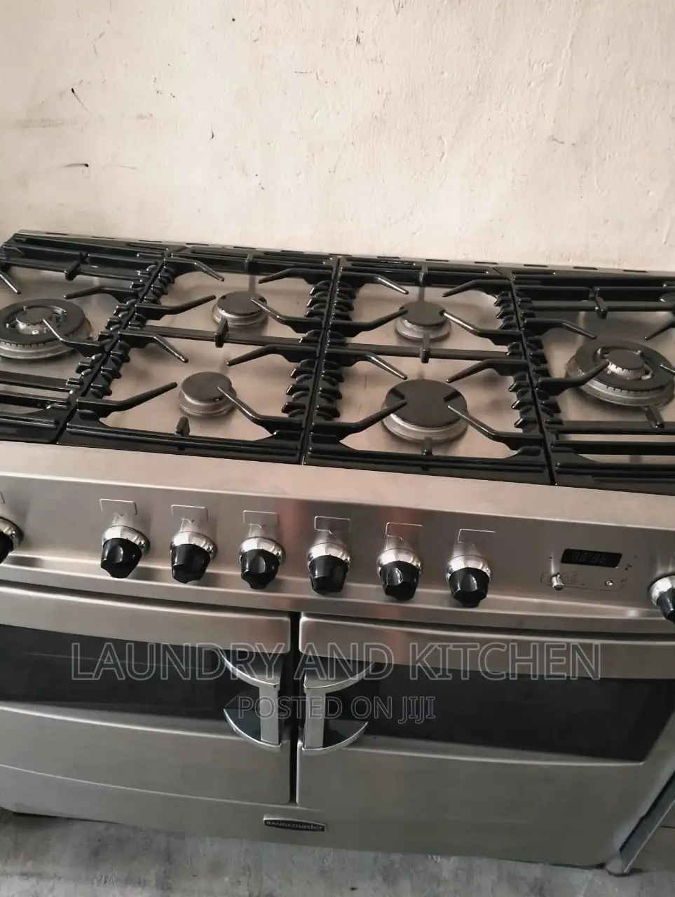 6 Burner Industrial Gas Cooker With Stainless Steel Body