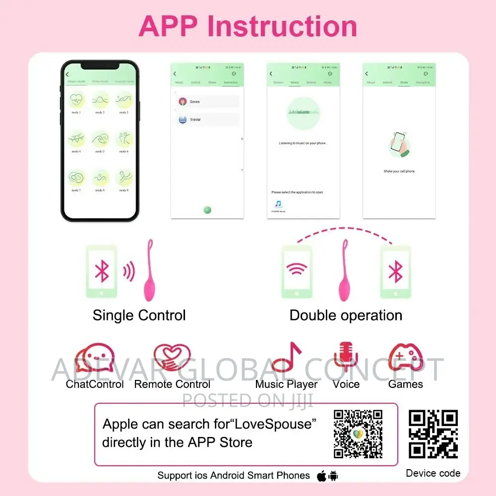 Little Swan App Jump Control Silicon Vibrator Women Sex Toy