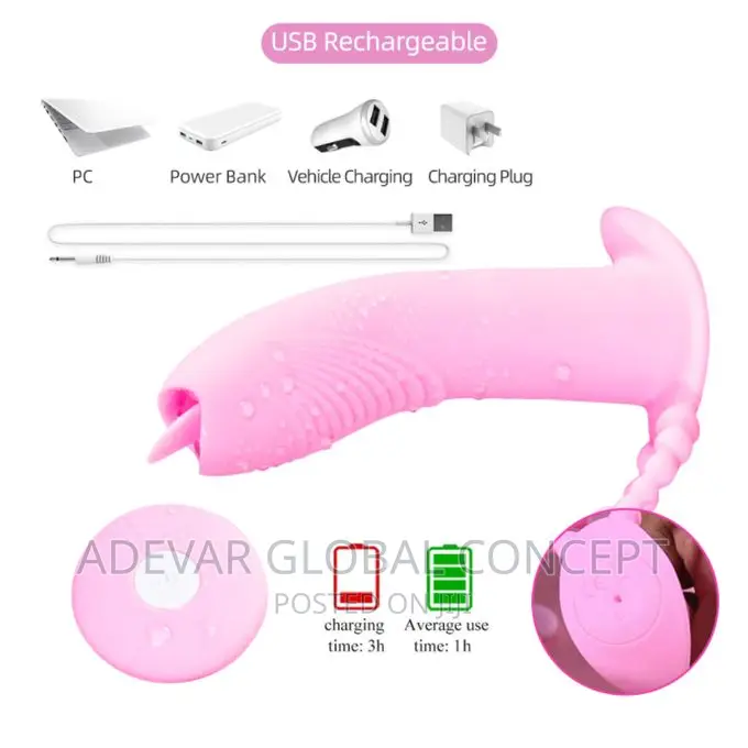 Usb Remote Vibrator Clitoris Licker Women Sex Toy