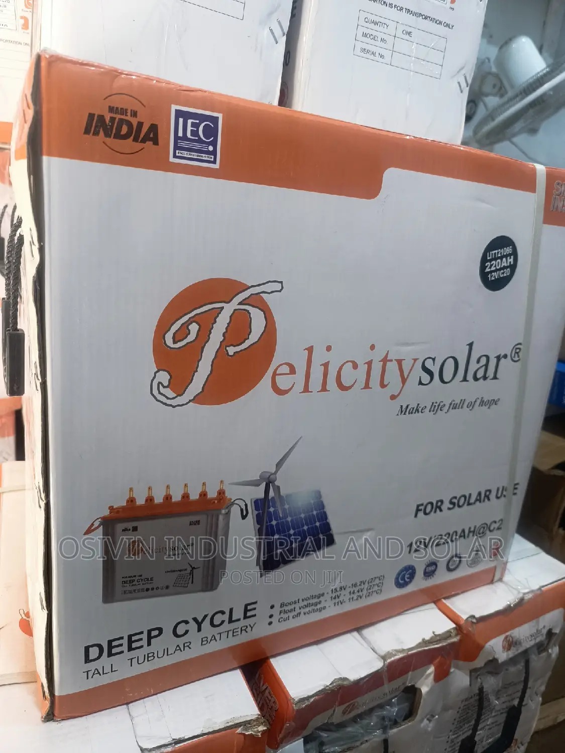 Pelicity Tumbler Battery 12v 220amp