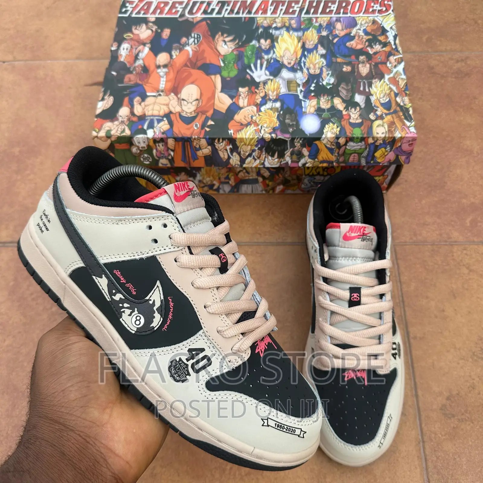 Original Nike Dunk Low X World Stussy Tribe Sneakers