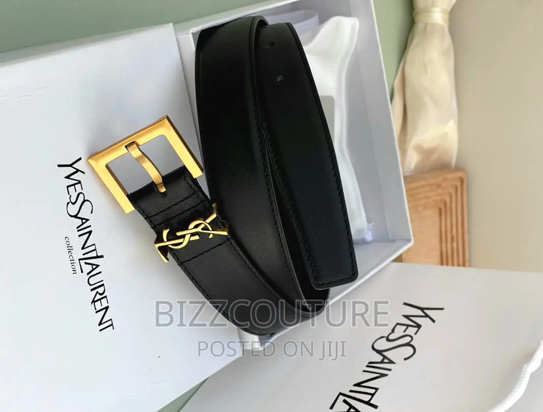 Original YVES SAINT LAURENT Leather Belts Available in Store