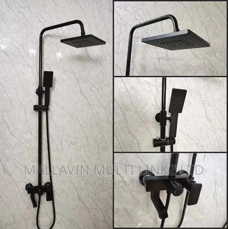 Bathroom Black Shower Set