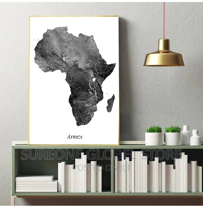 Africa Map Poster Art