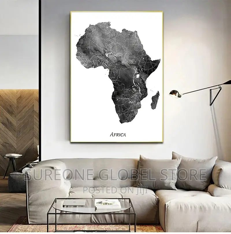 Africa Map Poster Art
